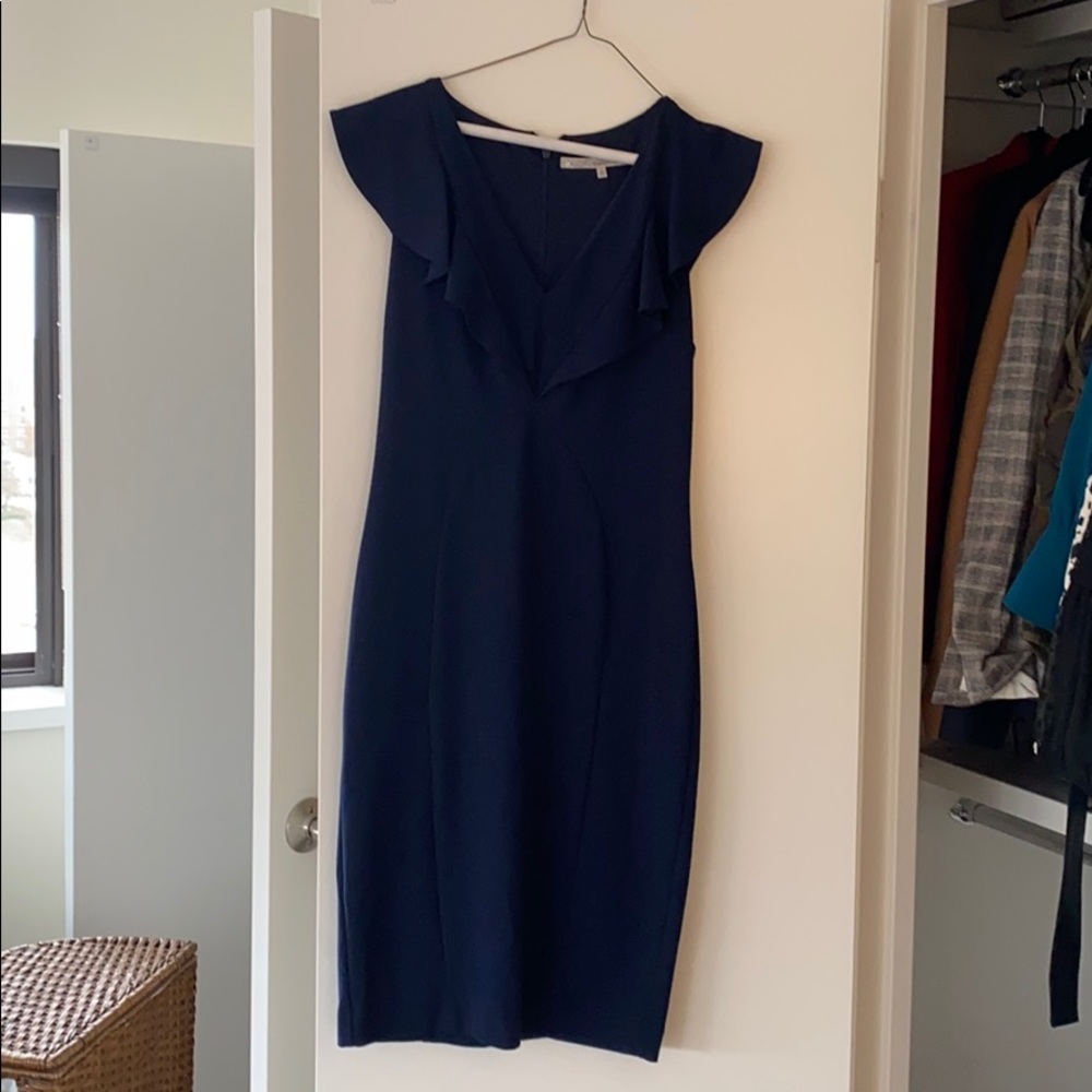 Navy sheath dress, size 8
